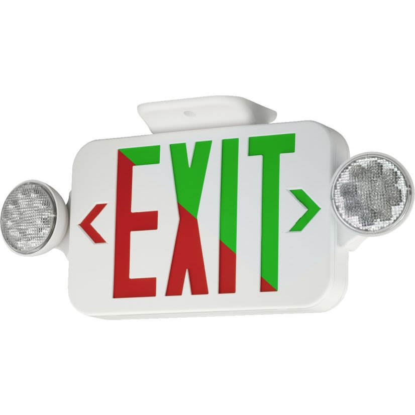 Current Lighting COM CCRRC Thermoplastic Combination Exit/Emergency Light